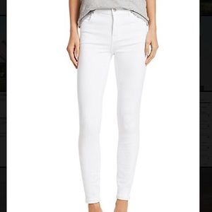 J Brand High Rise Maria Cropped White Jeans - Size 24